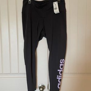 NWT Adidas Compression 7/8 Leggings Sz 2X Gray